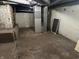 Unfinished basement providing extra space for utilities, storage, or future renovation projects at 1618 California St, Columbus, IN 47201