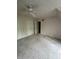 Bedroom featuring neutral carpet, sloped ceilings and ample closet space at 1915 Seaport Dr, Indianapolis, IN 46240