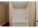 Clean, bright bathroom featuring a shower and tub combination at 1966 Freedom Ct, Greenfield, IN 46140