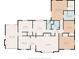 Detailed floor plan of the house showcasing layout with clearly marked room dimensions at 5648 Rolling Ridge Rd, Indianapolis, IN 46220