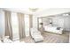 Main bedroom with a seating area, trey ceiling, and luxury vinyl plank flooring at 6064 Bartley Dr, Noblesville, IN 46062