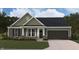 Charming single-story home with stone accents, gray siding, and a two-car garage at 6203 Hampton Walk Blvd, McCordsville, IN 46055
