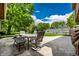 Outdoor patio area complete with patio furniture for comfortable outdoor seating and entertaining at 6938 Rio Grande Dr, Indianapolis, IN 46217