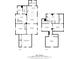 Complete floor plans of first and second floors showing overall layout and dimensions at 809 N Temple Ave, Indianapolis, IN 46201