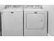Close up view of laundry room with white appliances at 809 N Temple Ave, Indianapolis, IN 46201
