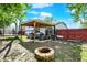 Backyard with pergola and fire pit at 8103 Laughlin Dr, Indianapolis, IN 46219