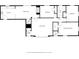 Simple floor plan showing the layout of the house including kitchen, living room, bathroom, and bedrooms at 818 Merry Ln, Greenwood, IN 46142