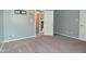 Spacious bedroom features neutral carpet and access to another room at 8627 Lansdowne Dr, Fishers, IN 46038