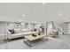 Spacious basement with neutral color scheme, recessed lighting, and modern furnishings at 9036 Buckeye Ct, Indianapolis, IN 46260