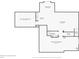 Basement floor plan showcasing living room, storage and unfinished space at 9155 Kerwood Dr, Indianapolis, IN 46240