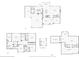 Detailed floor plans of the home, pool house and basement at 9155 Kerwood Dr, Indianapolis, IN 46240