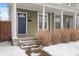 Inviting front porch view showcasing the home's entrance and classic architectural charm at 921 S State Ave, Indianapolis, IN 46203