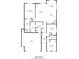 Detailed floor plan illustrating the layout of a 1755 sq ft house, including dimensions for each room at 9823 Pica Dr, Fishers, IN 46040