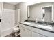 Bathroom with a double sink vanity, tub, and shower combo; a spacious and functional layout at 1075 Marston Ln, Avon, IN 46123