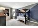 Bedroom designed with bunk beds, accented by contemporary decor and ample natural light at 1075 Marston Ln, Avon, IN 46123