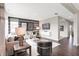Modern living room with stylish furniture, mounted TV, and lots of natural light at 1075 Marston Ln, Avon, IN 46123