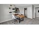 Well-appointed office space with modern desk, stylish shelving, and ample natural light at 1127 Marston Ln, Avon, IN 46123
