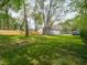 Picturesque backyard featuring a well-maintained lawn and mature trees, offering ample space for outdoor activities at 1132 Sharon Ave, Indianapolis, IN 46222