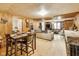 Open-concept living space with dining area leading to a cozy living room; great for entertaining at 115 S Center St, Maxwell, IN 46154