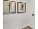 Neutral interior wall space featuring modern artwork and electrical outlets at 11929 Vale St, Indianapolis, IN 46235