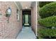 Close up of brick entryway and decorative front door at 12065 Gray Eagle Dr, Fishers, IN 46037