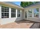 Inviting wooden deck features ample space with a glass door entry, perfect for enjoying outdoor living at 12065 Gray Eagle Dr, Fishers, IN 46037