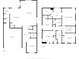 Detailed floor plan showcasing the layout of the bedrooms, bathrooms, kitchen, and living areas at 1289 Sunset Blvd, Avon, IN 46123