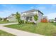 Charming two-story home with stone accents, well-maintained lawn, and a neatly paved driveway at 1289 Sunset Blvd, Avon, IN 46123