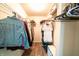 Walk-in closet featuring shelving, clothing racks, and accessories storage at 1334 Legacy Ct, Indianapolis, IN 46234