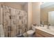 Functional bathroom with a shower-tub combo and convenient vanity storage at 14018 Powder Dr, Carmel, IN 46033
