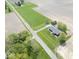 Expansive aerial view showing a home and garage, surrounded by a lush rural landscape at 1737 W 1000 N, Alexandria, IN 46001