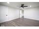 Bedroom features hard wood floors, ceiling fan and natural light at 1737 W 1000 N, Alexandria, IN 46001