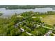 Picturesque aerial perspective of homes near Morse Reservoir, highlighting the area's natural beauty at 19519 Creekview Dr, Noblesville, IN 46062