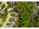 Aerial view of the property, with a view of Cicero Creek and lush greenery surrounding the home at 19519 Creekview Dr, Noblesville, IN 46062