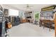 Bedroom with white carpet, neutral walls, a ceiling fan and windows at 19519 Creekview Dr, Noblesville, IN 46062