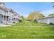 Expansive lawn area between the townhomes offering green space and a sense of community at 2405 N Park Ave, Indianapolis, IN 46205