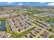 A wide shot of the community featuring ponds, shopping centers and the layout of neighborhood at 3546 Brampton Ln, Westfield, IN 46074