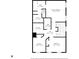 Detailed floor plan featuring the layout of the upper level with bedrooms, baths, laundry and walk-in closet at 3546 Brampton Ln, Westfield, IN 46074