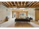 Spacious unfinished basement with concrete walls and floors, exposed wood ceiling, and rough-in for future development at 4078 Besbie Way, Bargersville, IN 46106