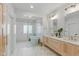 Luxurious bathroom with a walk-in shower, soaking tub, and double vanity at 4078 Besbie Way, Bargersville, IN 46106