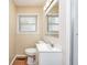 Functional bathroom featuring a single sink vanity, medicine cabinet and a walk-in shower at 423 W Janet Dr, Brownsburg, IN 46112