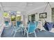 Enclosed sunroom with cozy seating, ideal for relaxing and enjoying the natural light at 4232 Briarwood Dr, Indianapolis, IN 46250