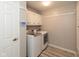 Well-equipped laundry room with modern appliances and ample storage space at 4351 W Fox Ridge Ave, Greenwood, IN 46143