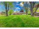 Expansive backyard with mature trees and a well-maintained lawn, offering privacy and space at 444 Buffalo Dr, Indianapolis, IN 46217