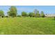 Lush green backyard with mature trees, offering a serene and spacious outdoor setting for various activities at 4732 Ferguson Rd, Indianapolis, IN 46239