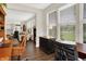 Inviting home office with large windows, natural light, and spacious work areas at 4965 Eldon Dr, Noblesville, IN 46062