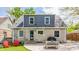 The beautiful backyard with patio is perfect for outdoor entertaining and relaxing at 5224 Boulevard Pl, Indianapolis, IN 46208