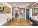Spacious living area featuring hardwood floors and an open-concept layout at 5224 Boulevard Pl, Indianapolis, IN 46208