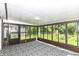 Sunroom featuring a geometric carpet and views of the green backyard at 5721 Daphne Dr, Indianapolis, IN 46278