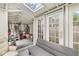 Shed interior featuring additional storage space and a futon offering a private retreat with versatile uses at 6401 N Oakland Ave, Indianapolis, IN 46220